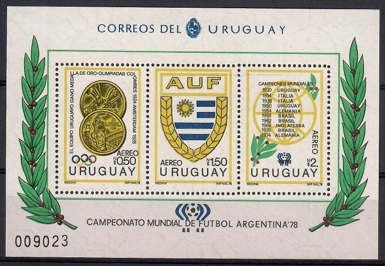 Znaczek Urugwaj 1978 Mi bl 39-all414PN Czyste **