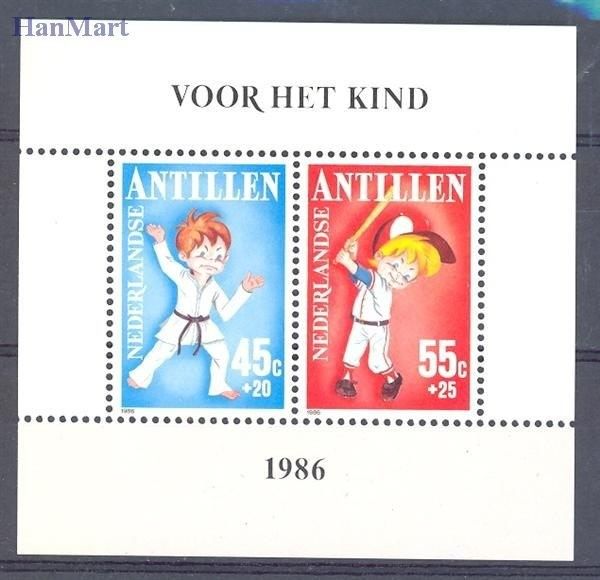 Znaczek Antyle Holenderskie 1986 Mi bl 30 Czyste **