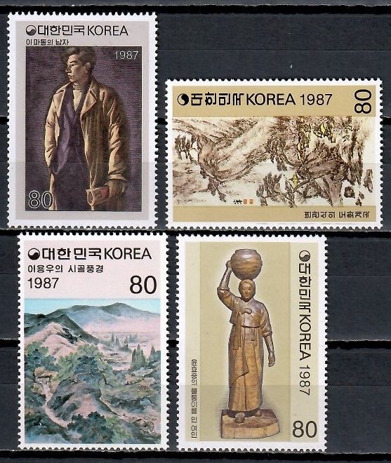 Znaczek Korea Południowa 1987 Mi 1521-1524 Czyste **