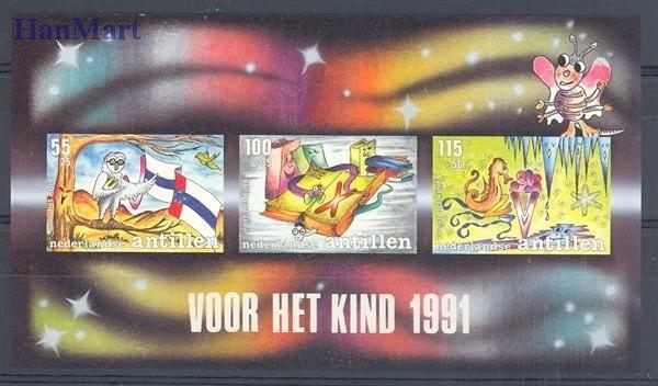 Znaczek Antyle Holenderskie 1991 Mi bl 37 Czyste **