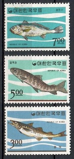 Znaczek Korea Południowa 1966 Mi 534-536 Czyste **