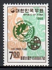 Znaczek Korea Południowa 1968 Mi 627 Czyste **