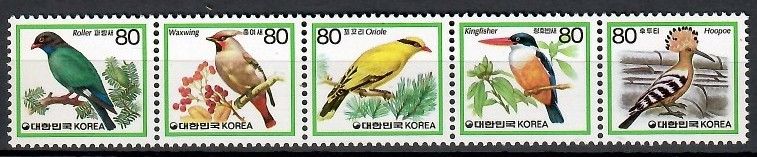 Znaczek Korea Południowa 1986 Mi 1494-1498A Czyste **