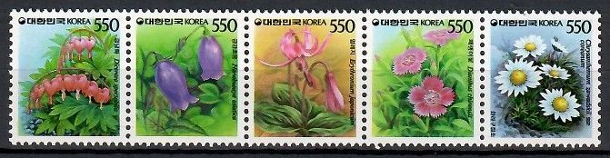 Znaczek Korea Południowa 1987 Mi 1504-1508 Czyste **