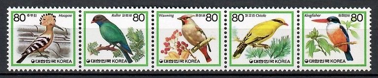 Znaczek Korea Południowa 1986 Mi 1494-1498A Czyste **