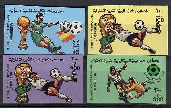 Znaczek Libia 1982 Mi 990-993B Czyste **
