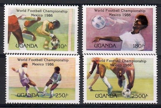 Znaczek Uganda 1986 Mi 460-463 Czyste **