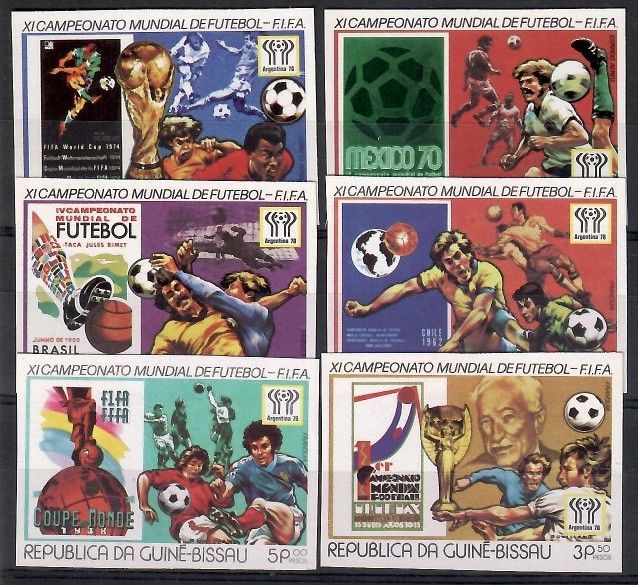 Znaczek Gwinea Bissau 1978 Mi 464-469B Czyste **