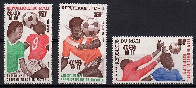 Znaczek Mali 1978 Mi 625-627 Czyste **