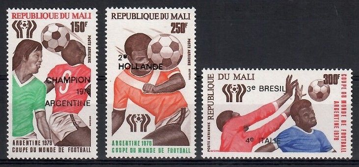 Znaczek Mali 1978 Mi 657-659 Czyste **