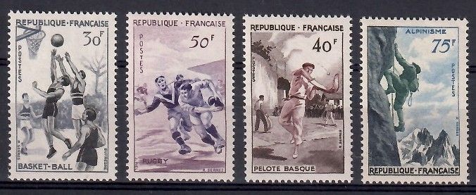 Znaczek Francja 1956 Mi 1100-1103 Czyste **
