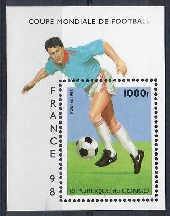 Znaczek Kongo 1996 Mi bl 128 Czyste **