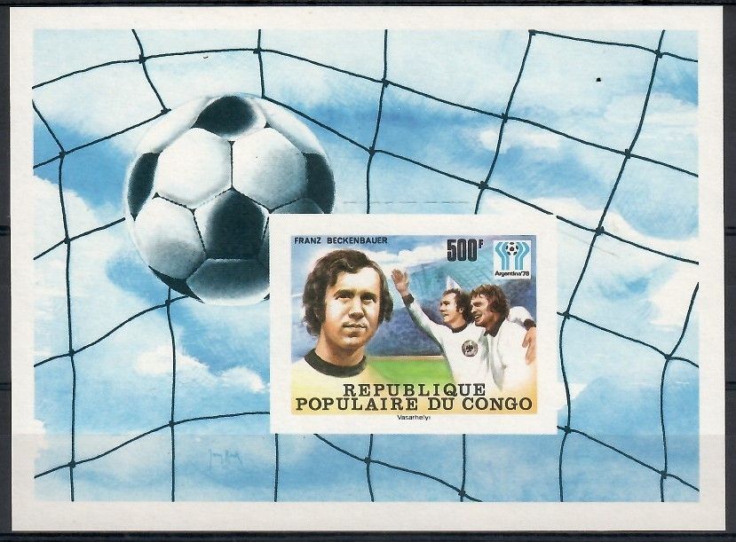 Znaczek Kongo 1978 Mi bl 15B Czyste **