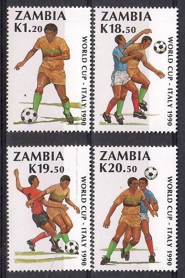 Znaczek Zambia 1990 Mi 515-518 Czyste **