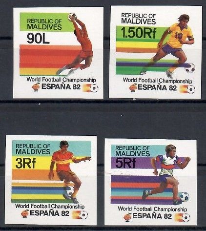 Znaczek Malediwy 1982 Mi 986-989B Czyste **