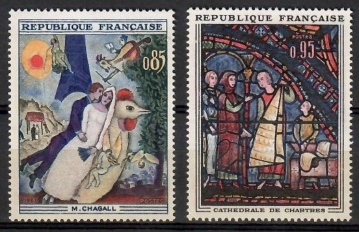 Znaczek Francja 1963 Mi 1452-1453 Czyste **