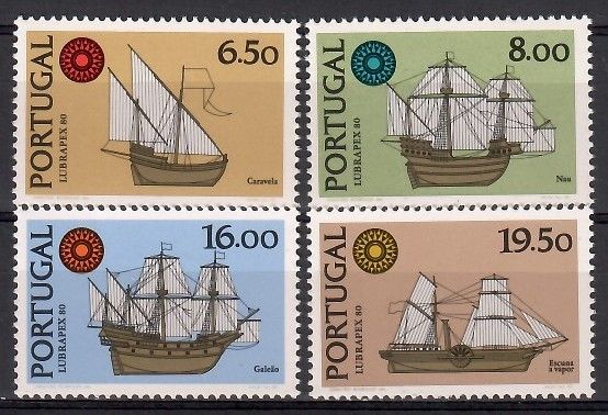 Znaczek Portugalia 1980 Mi 1504-1507x Czyste **