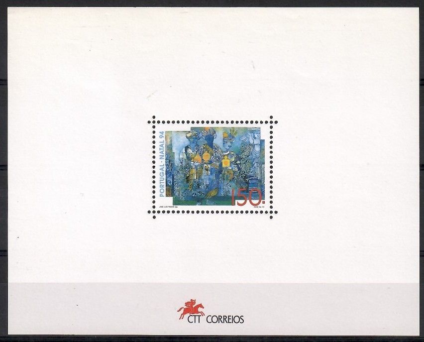 Znaczek Portugalia 1994 Mi bl 105 Czyste **