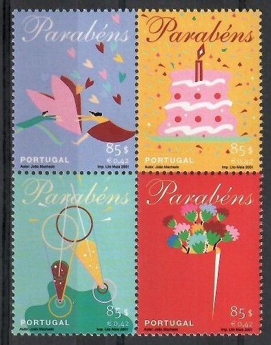 Znaczek Portugalia 2001 Mi 2504-2507 Czyste **