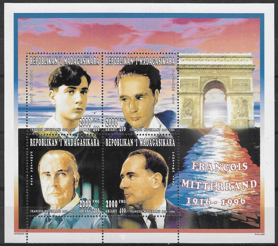 Znaczek Madagaskar 1996 Mi ark 1855-1858 Czyste **