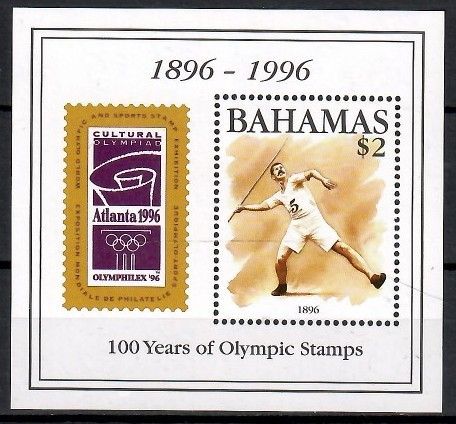 Znaczek Bahamy 1996 Mi bl 80 Czyste **
