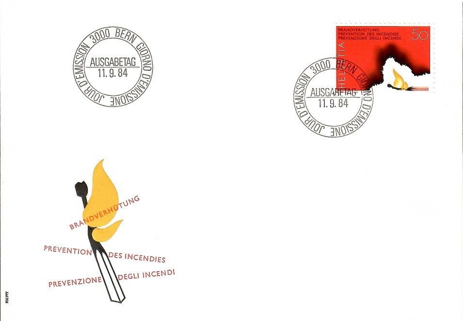 Znaczek Szwajcaria 1984 Mi 1283 FDC