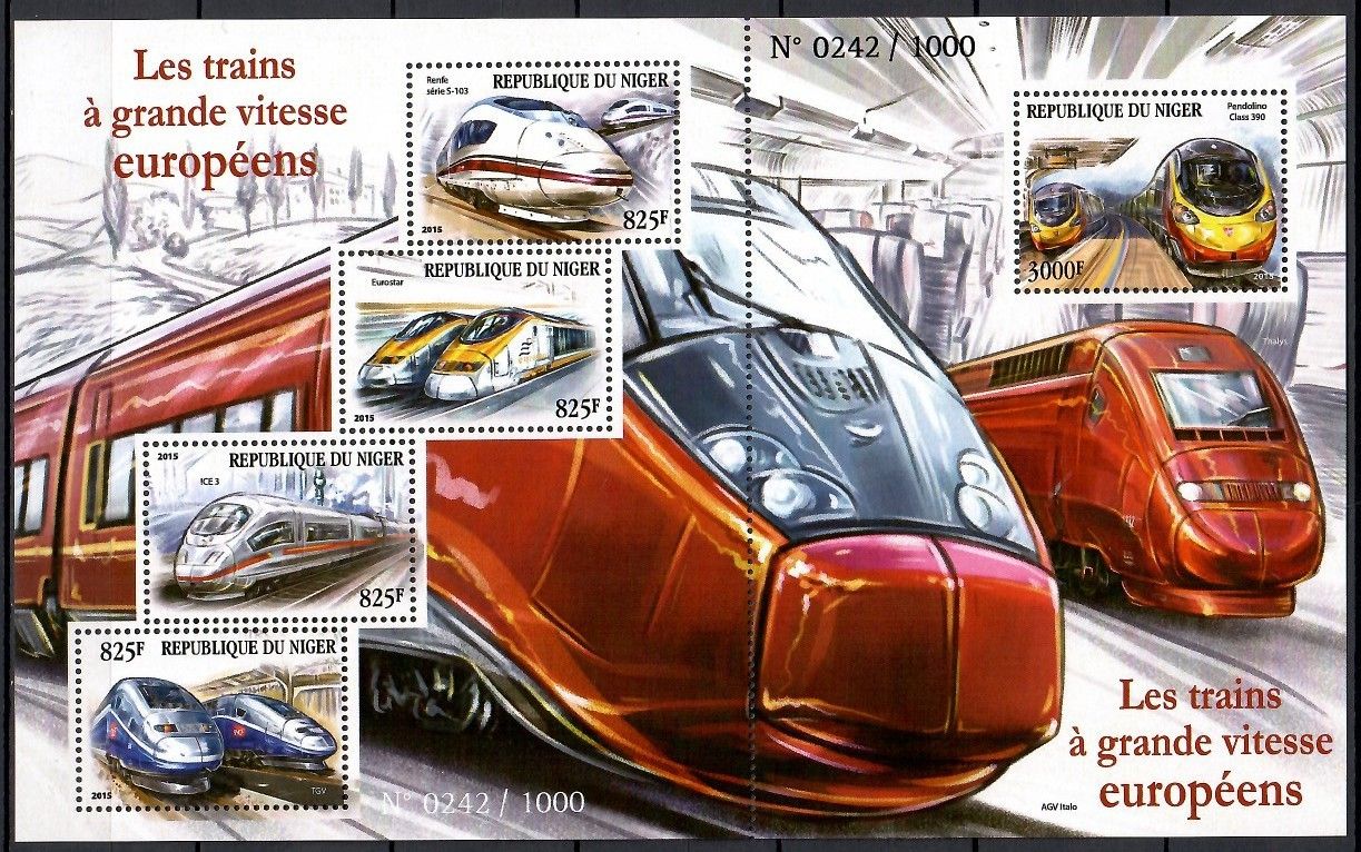 Znaczek Niger 2015 Mi ark 3647-3651 Czyste **
