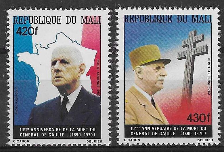 Znaczek Mali 1980 Mi 813-814 Czyste **