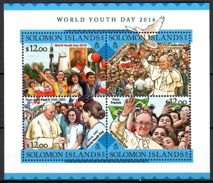 Znaczek Wyspy Salomona 2016 Mi ark 3731-3734 Czyste **