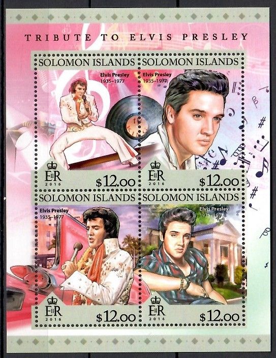 Znaczek Wyspy Salomona 2016 Mi ark 3841-3844 Czyste **