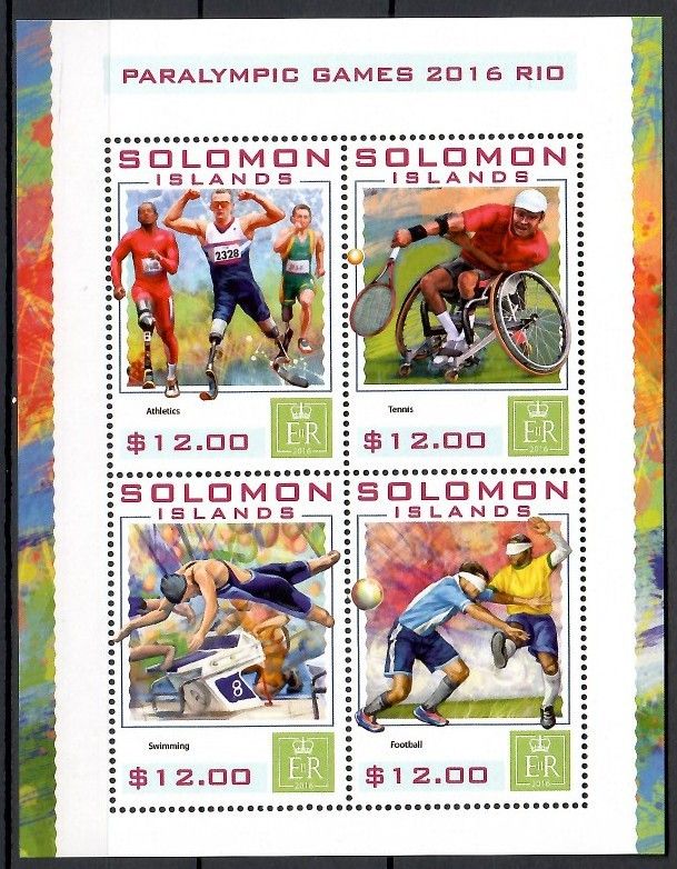 Znaczek Wyspy Salomona 2016 Mi ark 3916-3919 Czyste **