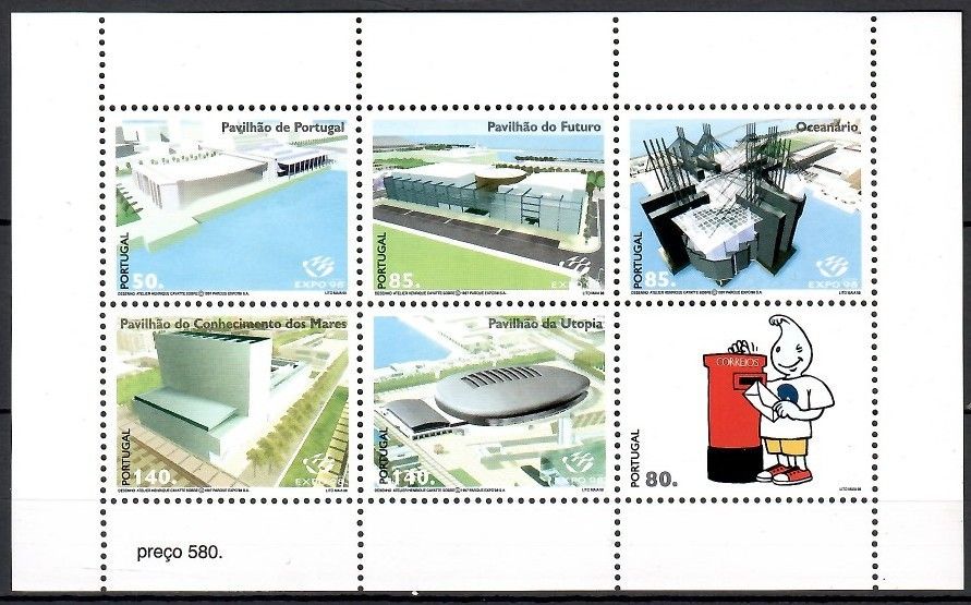 Znaczek Portugalia 1998 Mi ark 2261-2266 Czyste **