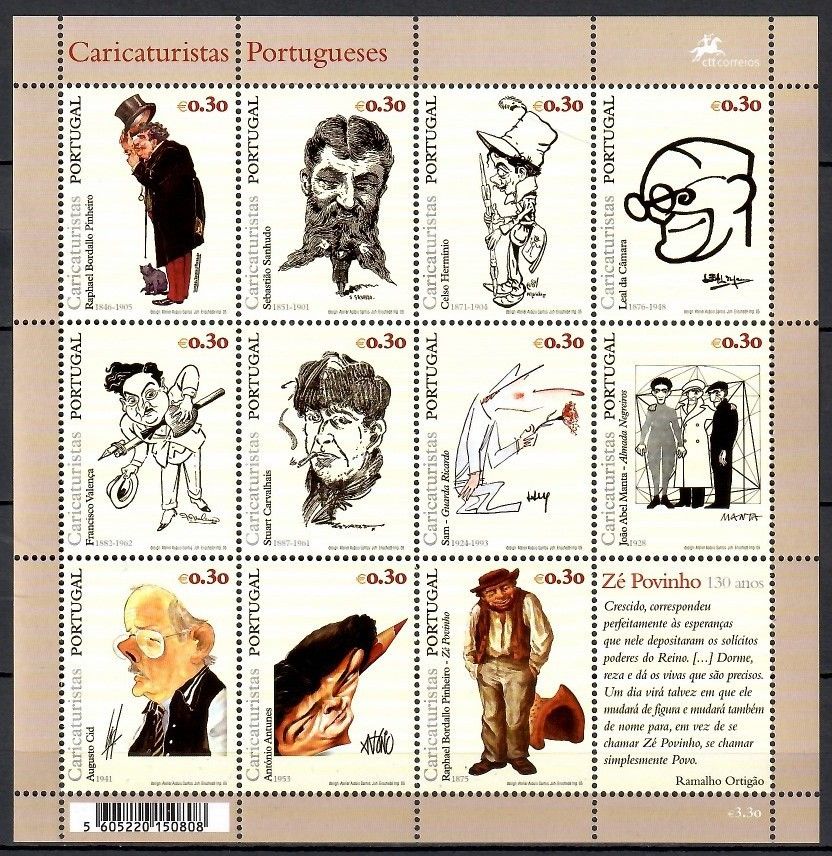 Znaczek Portugalia 2005 Mi ark 2953-2963 Czyste **