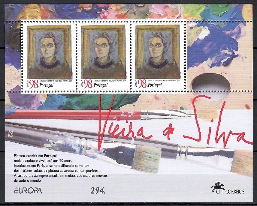 Znaczek Portugalia 1996 Mi bl 113 Czyste **