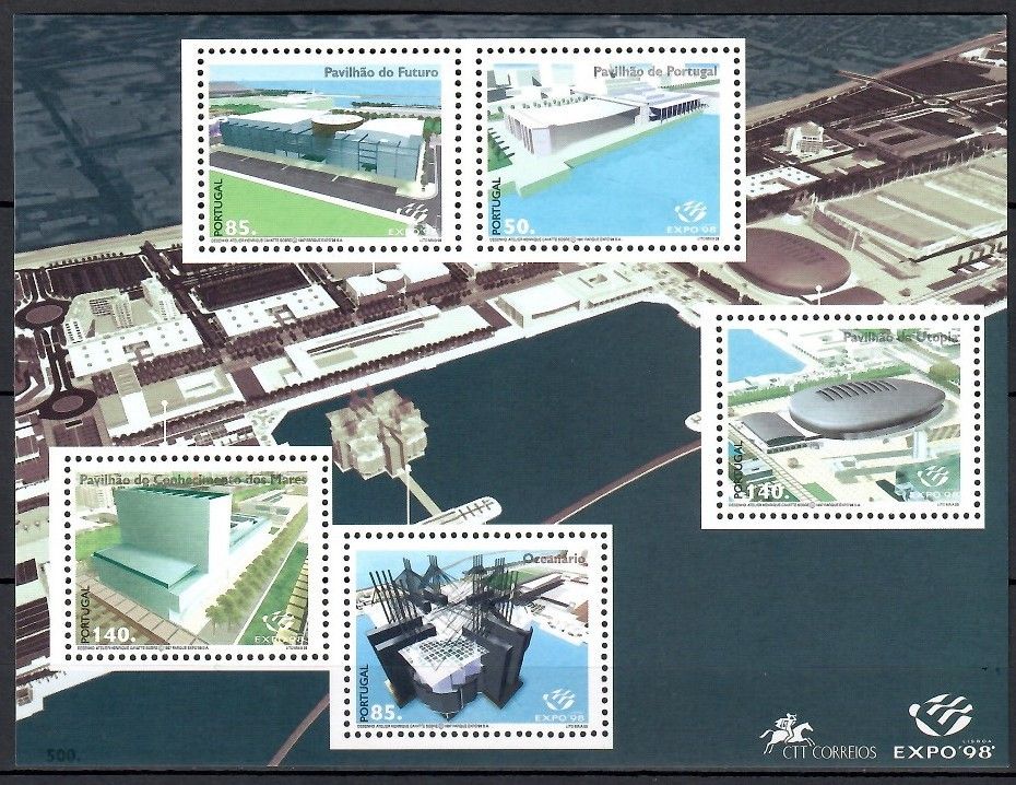 Znaczek Portugalia 1998 Mi bl 138 Czyste **