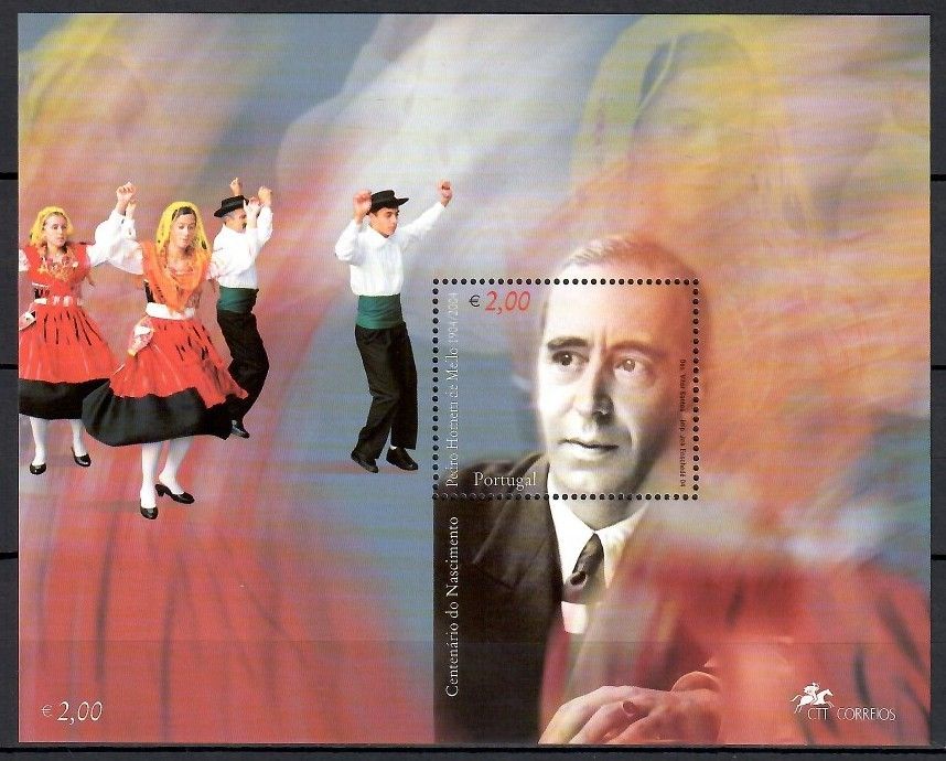 Znaczek Portugalia 2004 Mi bl 203 Czyste **