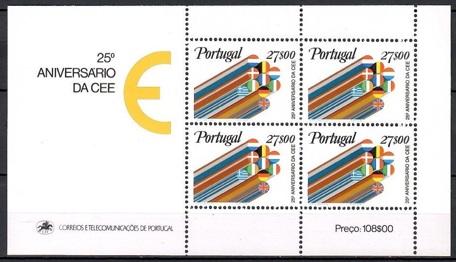 Znaczek Portugalia 1982 Mi bl 34 Czyste **