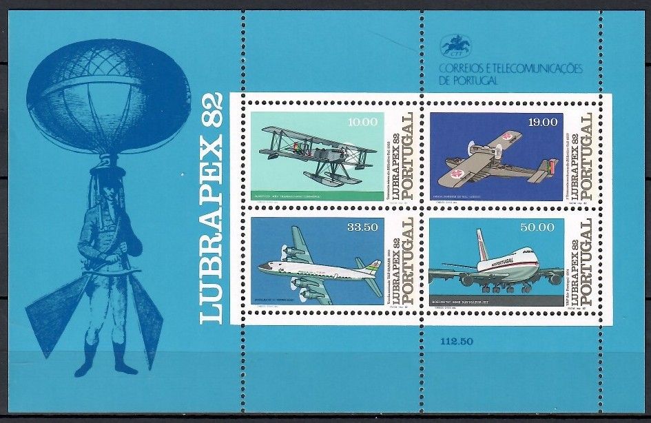 Znaczek Portugalia 1982 Mi bl 37 Czyste **