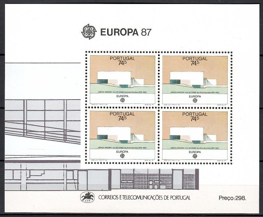 Znaczek Portugalia 1987 Mi bl 54 Czyste **