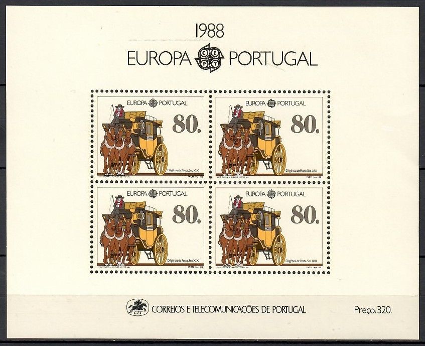 Znaczek Portugalia 1988 Mi bl 57 Czyste **