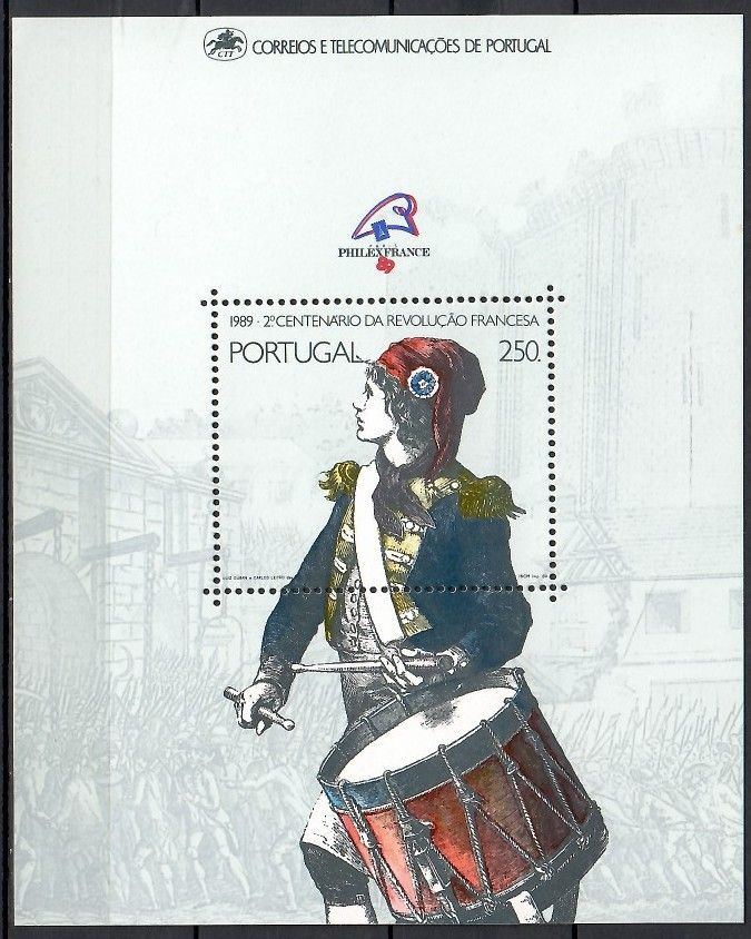 Znaczek Portugalia 1989 Mi bl 66 Czyste **