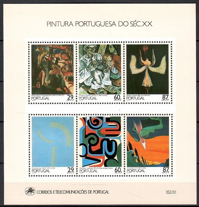Znaczek Portugalia 1989 Mi bl 68 Czyste **