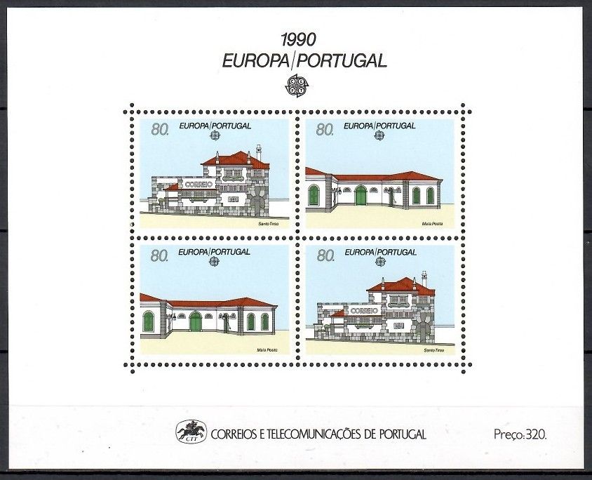 Znaczek Portugalia 1990 Mi bl 71 Czyste **