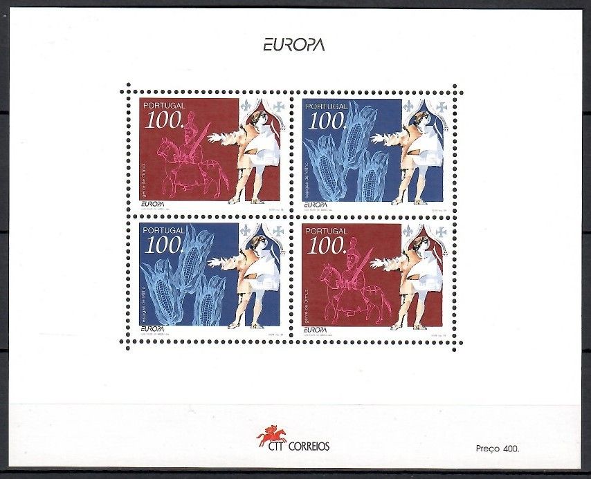 Znaczek Portugalia 1994 Mi bl 99 Czyste **