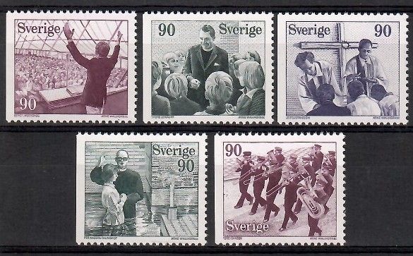 Znaczek Szwecja 1978 Mi 1016-1020Dl Czyste **