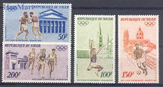 Znaczek Niger 1972 Mi 331-334 Czyste **