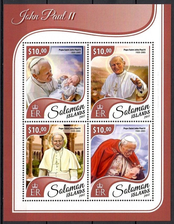 Znaczek Wyspy Salomona 2017 Mi ark 4742-4745 Czyste **