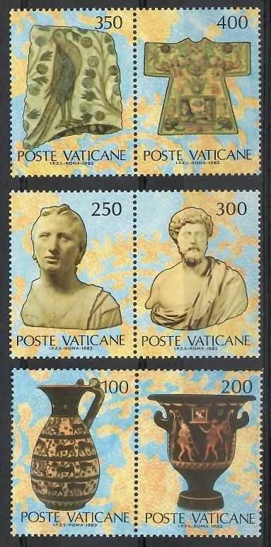 Znaczek Watykan 1983 Mi 820-825 Czyste **