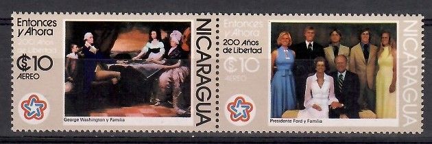 Znaczek Nikaragua 1976 Mi 1946-1947 Czyste **