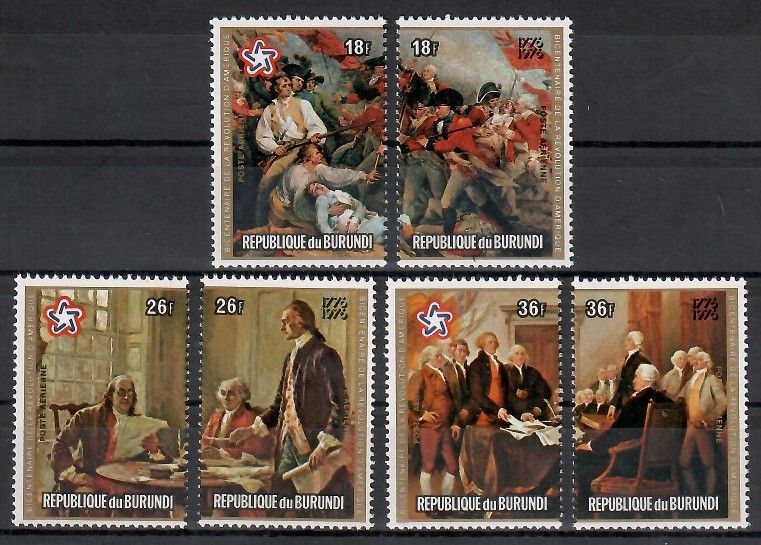 Znaczek Burundi 1976 Mi 1284-1289 Czyste **